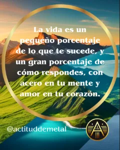Frase de actitud de metal
